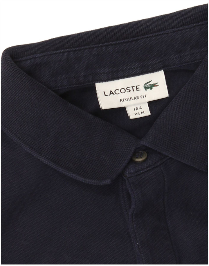 Lacoste Herren-Poloshirt mit normaler Passform, Größe 4, mittelgroß, Marineblau