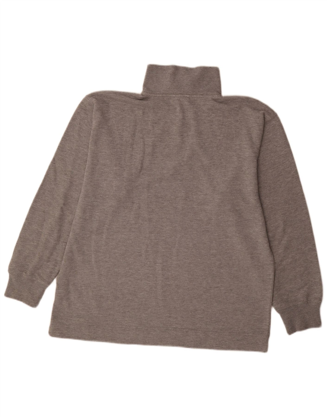 Asics Herren-Sweatshirt mit Reißverschluss am Hals, Größe L, Grau
