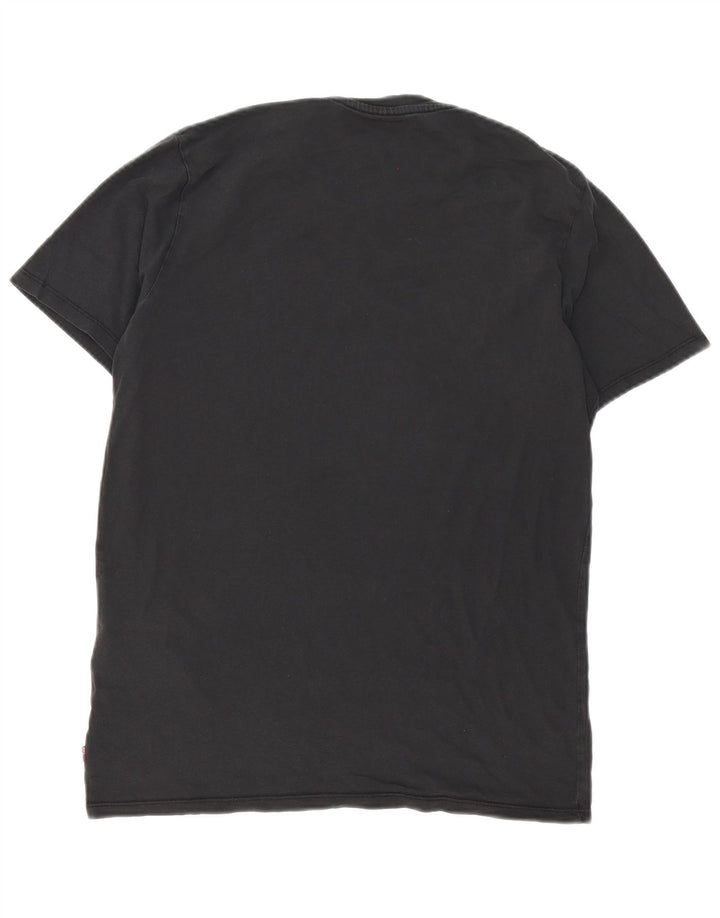 Levi's Herren-T-Shirt mit Grafik, Größe S, schwarze Baumwolle