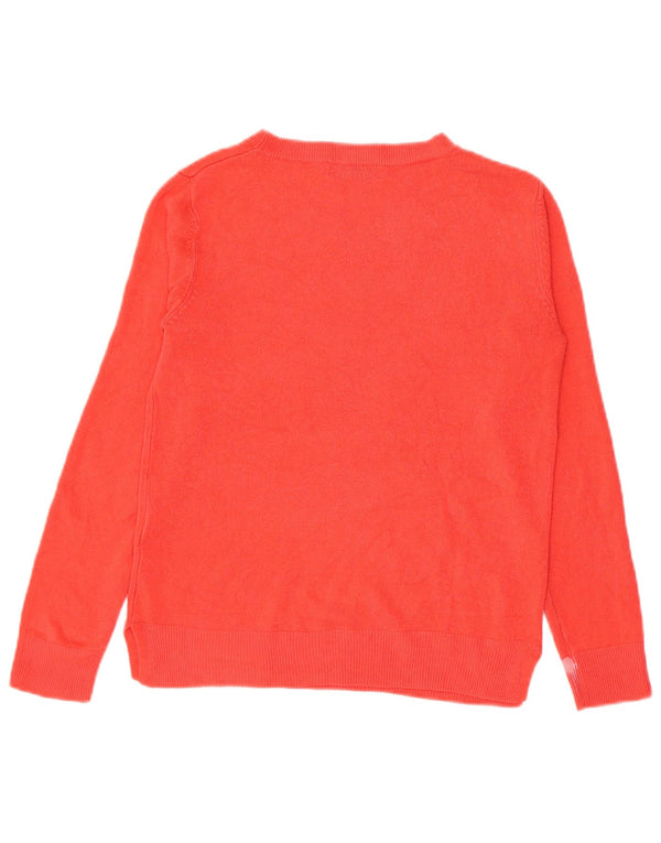 Marks & Spencer Damen-Pullover mit U-Boot-Ausschnitt, Gr. 10, Größe S, Rot, Acryl
