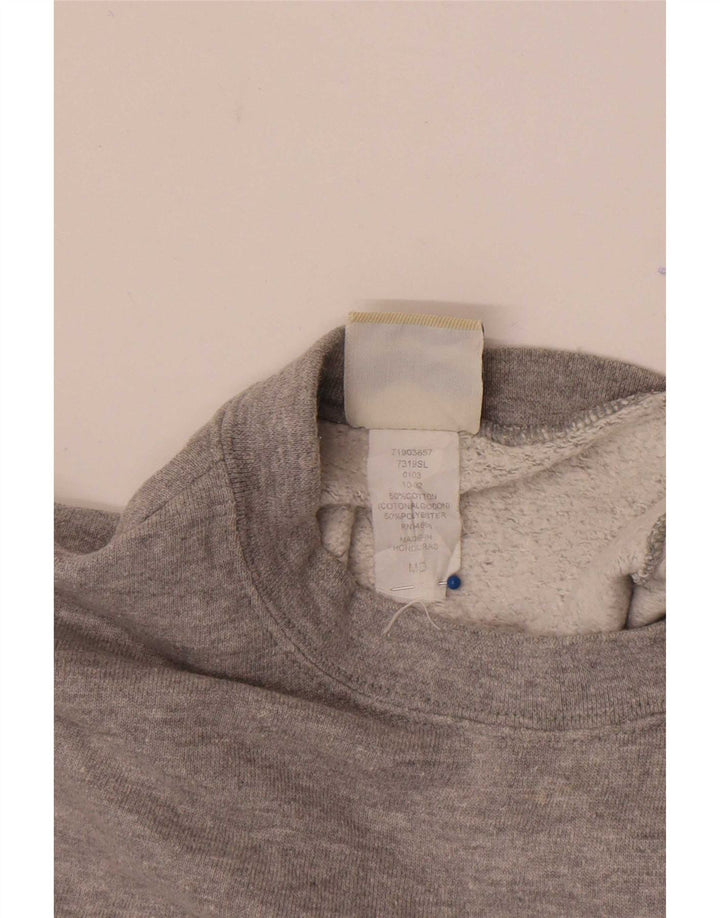Lee Womens Sweatshirt Pullover UK 14 Mittelgrau meliert Baumwolle