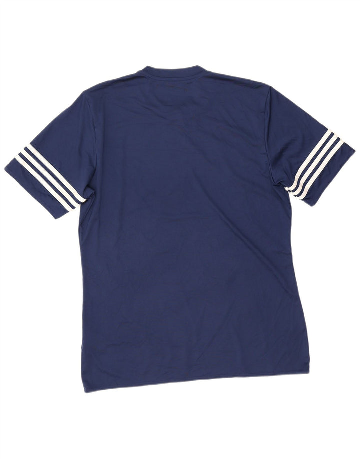 Adidas Herren Climalite T-Shirt Top Large Marineblau Polyester