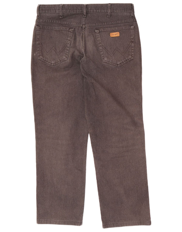 Wrangler Herren Straight Jeans W32 L28 Grau
