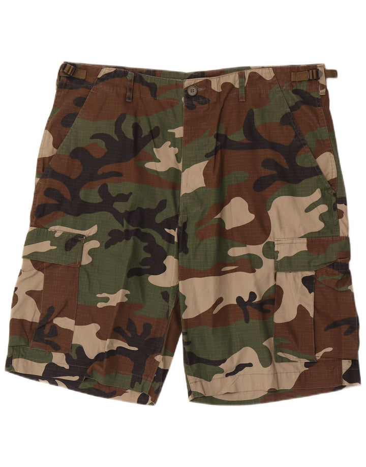 Mil-Tec Herren Cargoshorts XL W40 Khaki Camouflage Baumwolle
