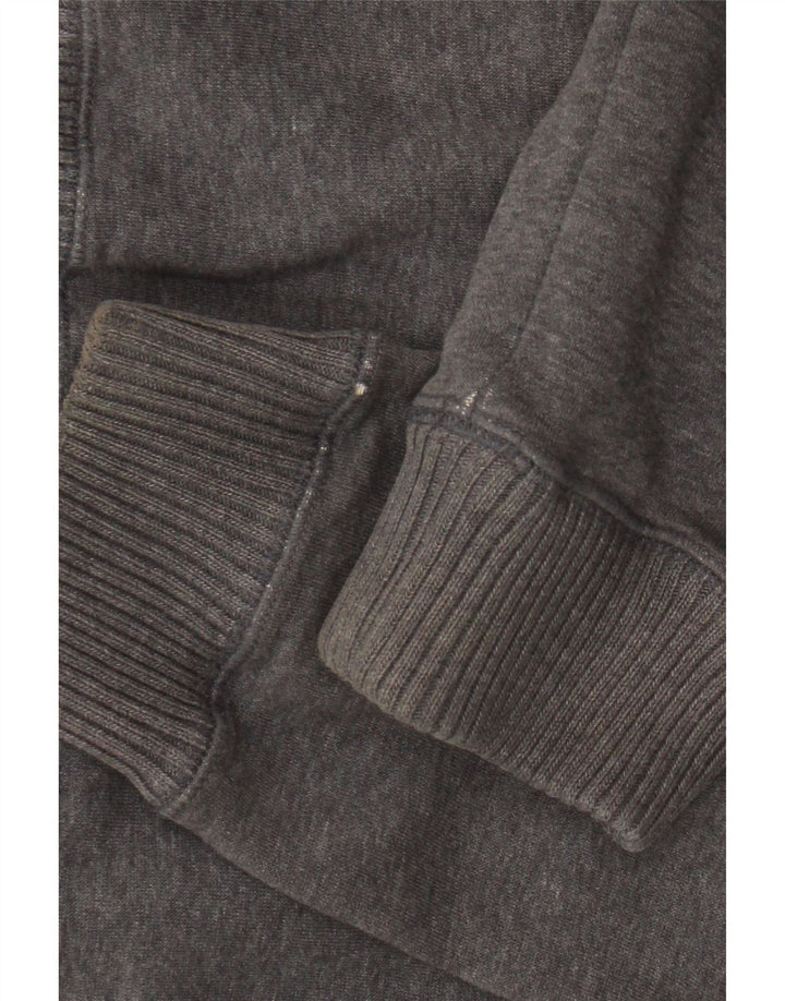 Adidas Herren-Trainingsanzug mit Kapuze, mittelgraue Baumwolle