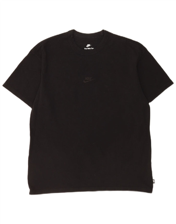 Nike Herren-T-Shirt mit lockerer Passform, mittelschwarz, Baumwolle
