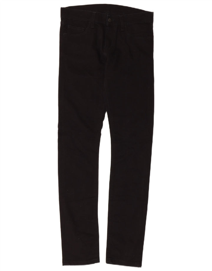 CARHARTT Damen Slim Jeans W28 L32 Schwarze Baumwolle