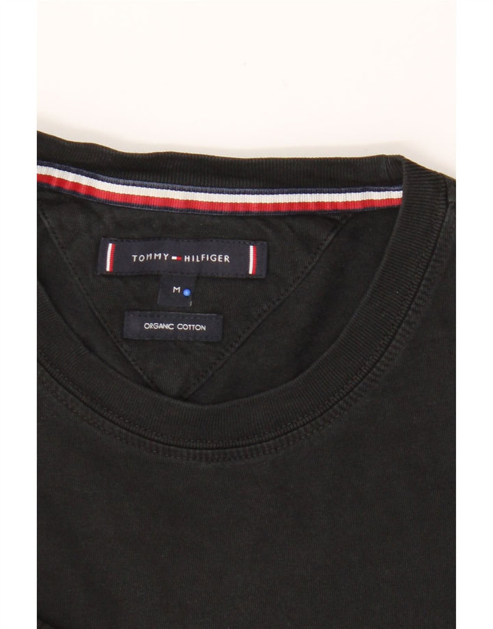 Tommy Hilfiger Herren T-Shirt Top Medium Schwarz Baumwolle