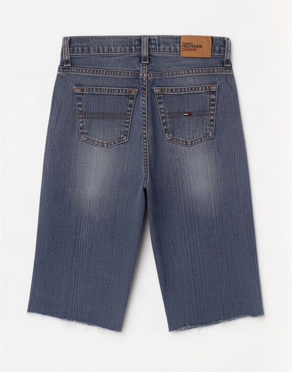Tommy Hilfiger Damen Jeansshorts W26 Small Blau Baumwolle