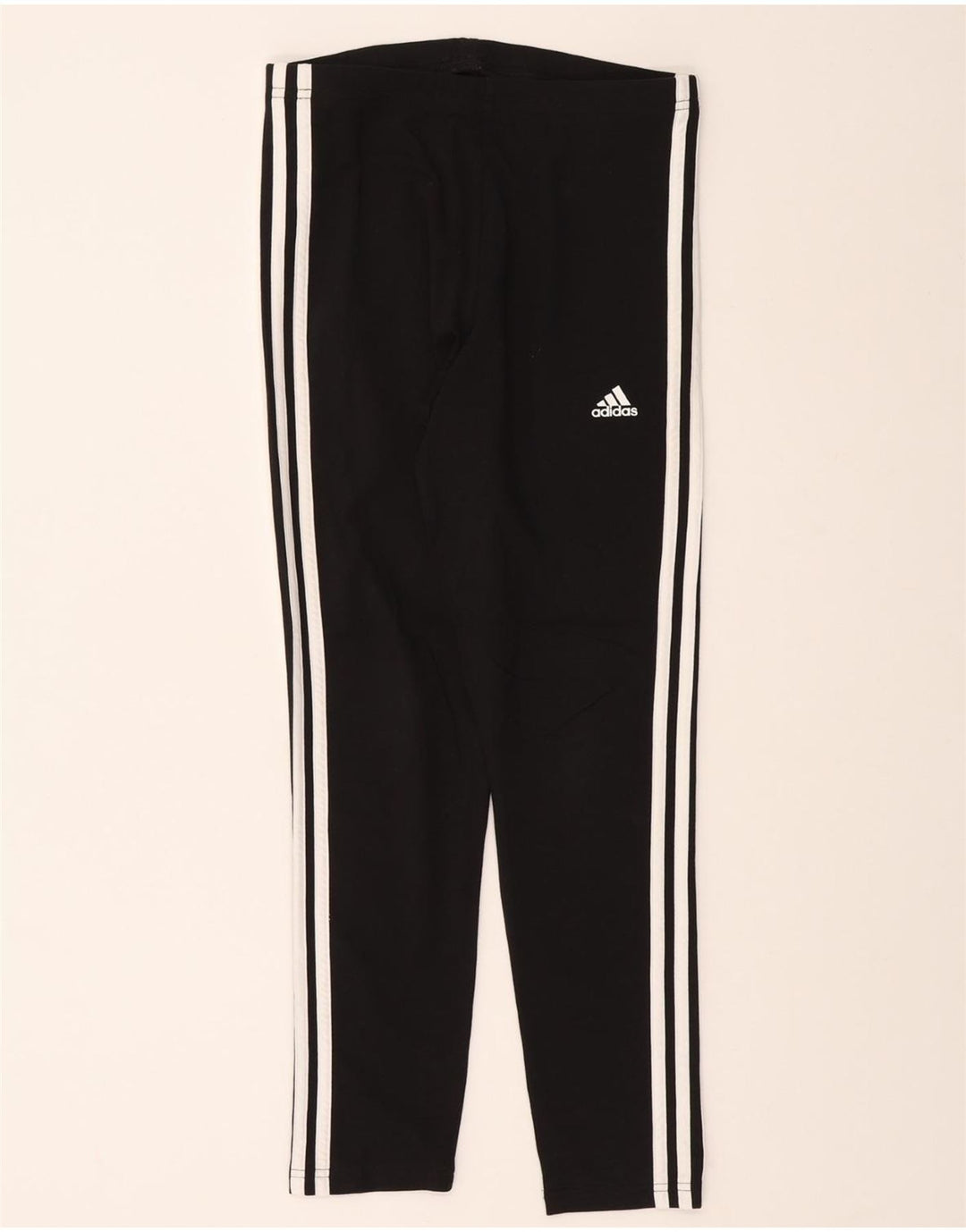 ADIDAS Womens Leggings UK 8/10 Small Black Vintage Adidas and Second-Hand Adidas from Messina Hembry 