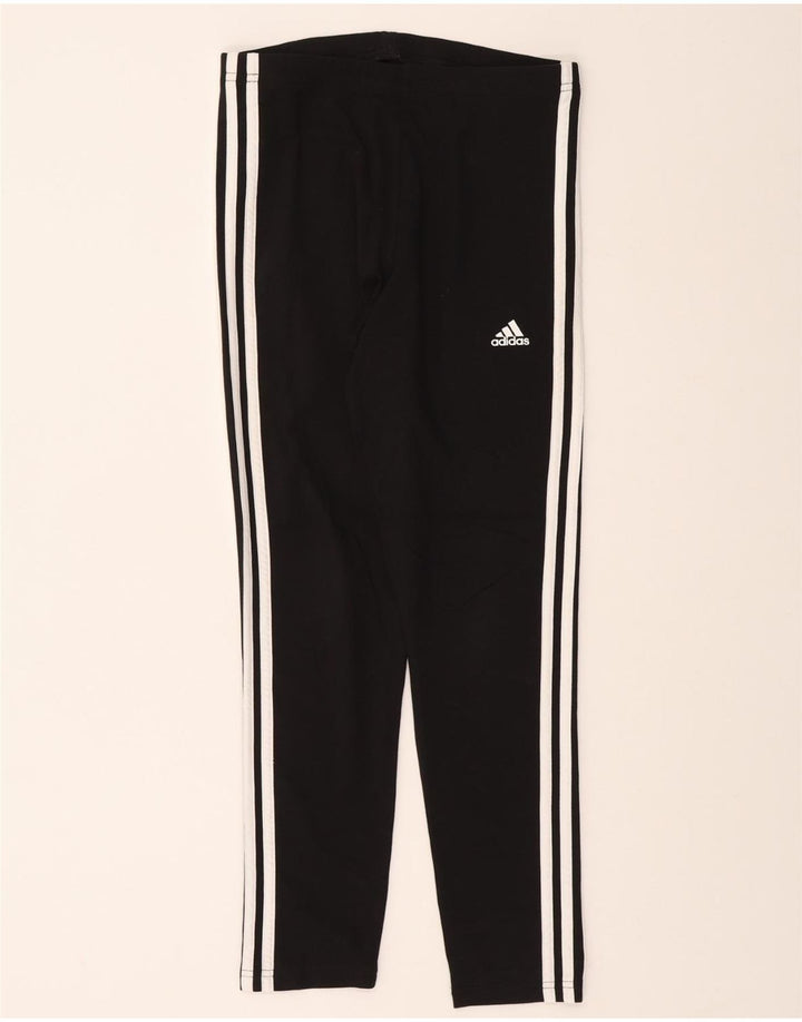 ADIDAS Womens Leggings UK 8/10 Small Black Vintage Adidas and Second-Hand Adidas from Messina Hembry 
