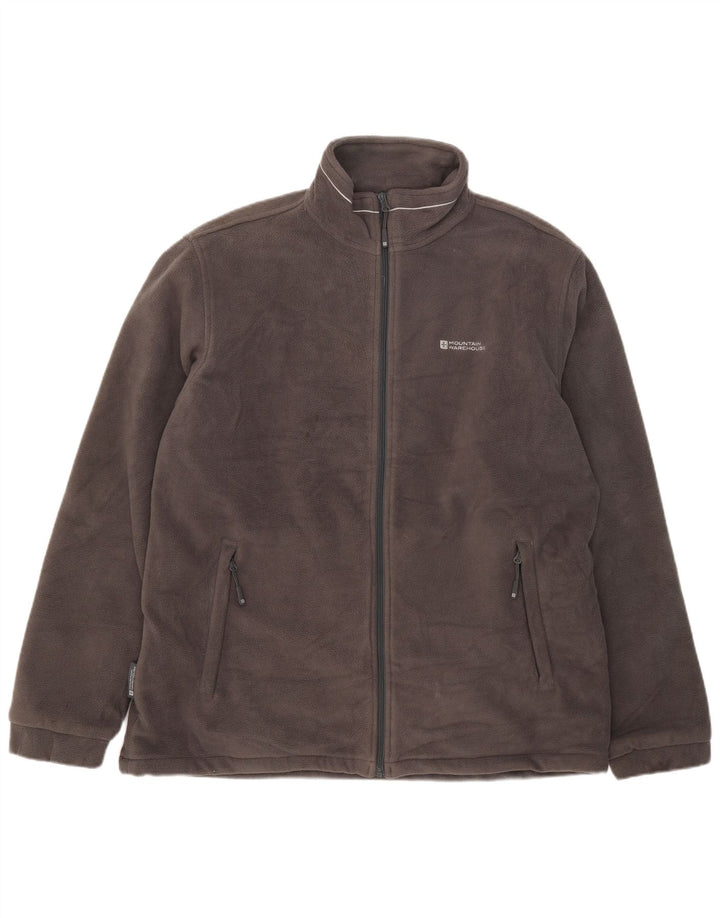 Mountain Warehouse Herren-Fleecejacke, UK 44 2XL, graues Polyester