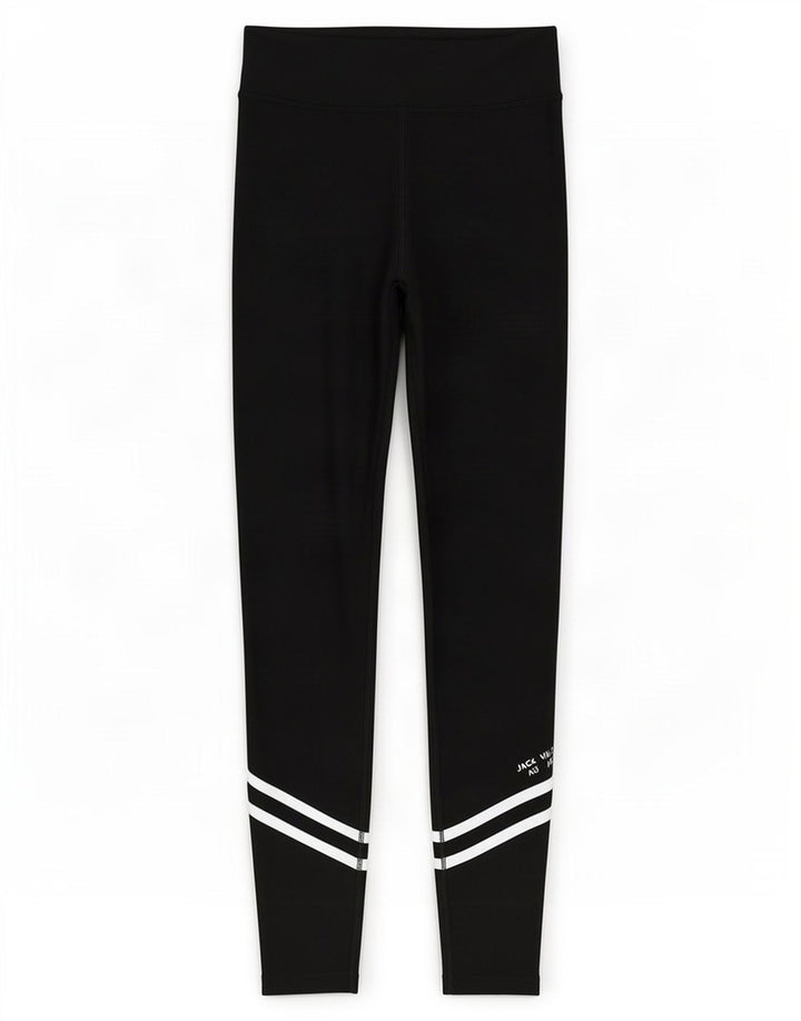 Jack Wills Damen Leggings UK 12 Medium Schwarz