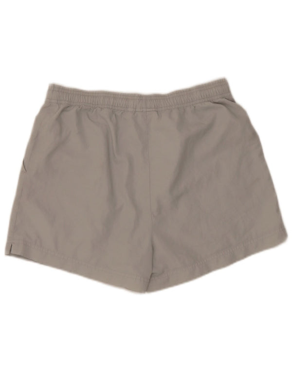 Adidas Damen Sportshorts UK 12 Mittelgraues Polyester