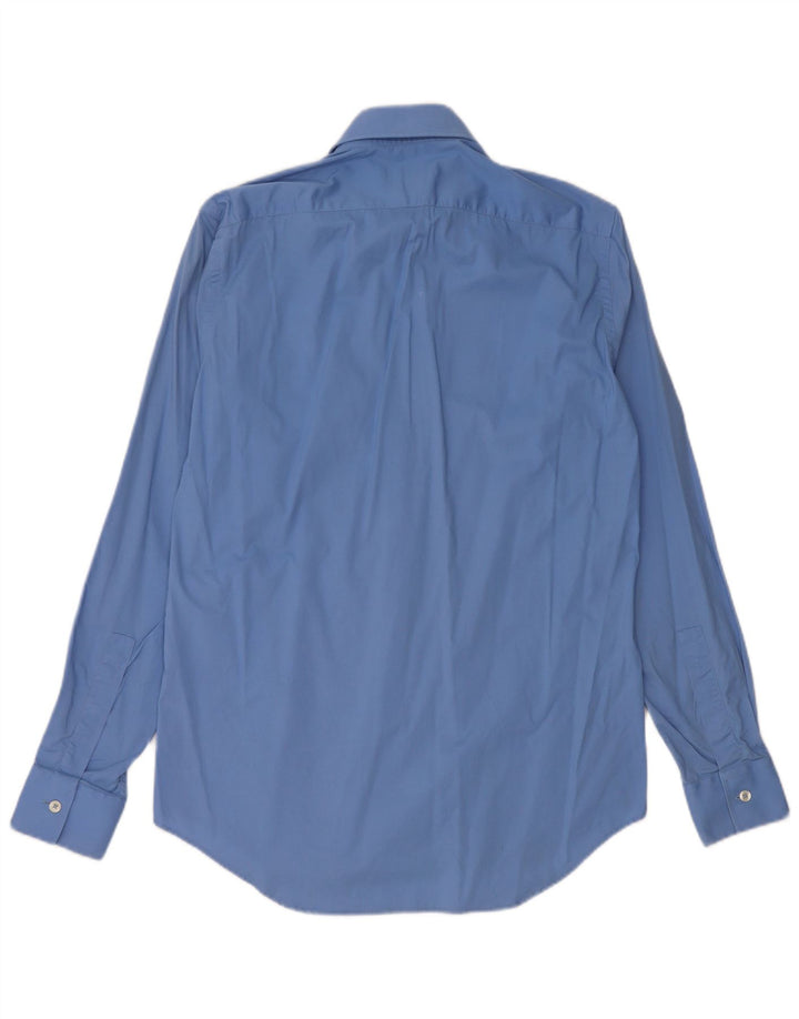 Calvin Klein Herrenhemd Größe 38 15 Mittelblaue Baumwolle