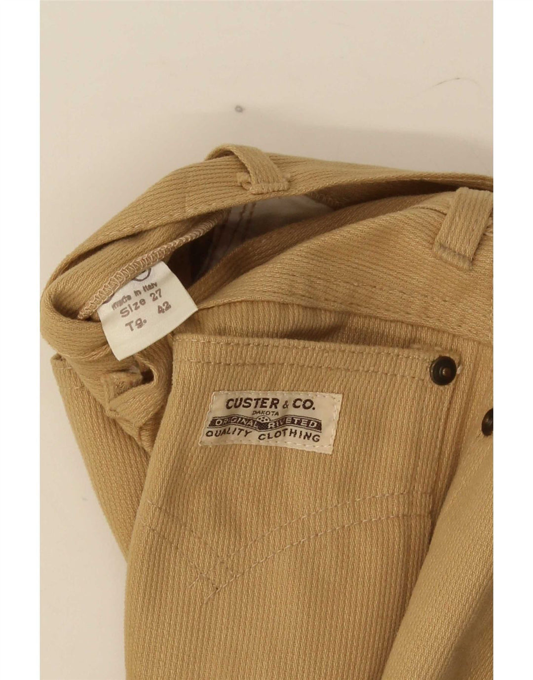 Vintage Damen Bootcut Freizeithose W27 L32 Braun