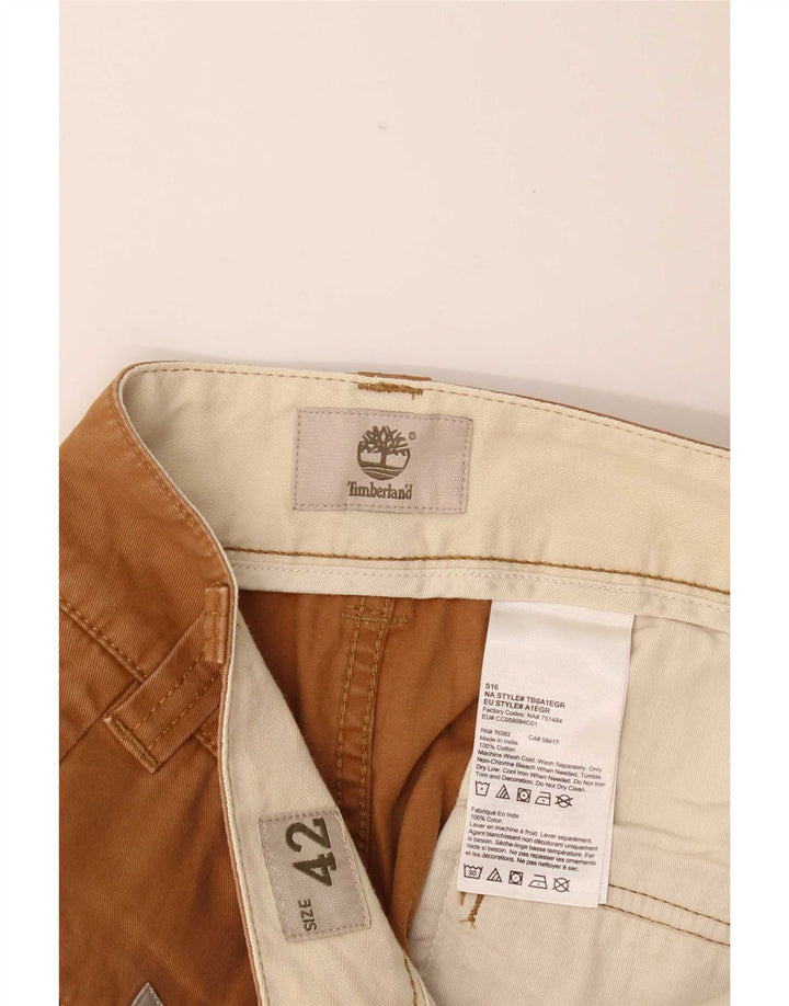 Timberland Herren Cargo Shorts W42 2XL Braune Baumwolle