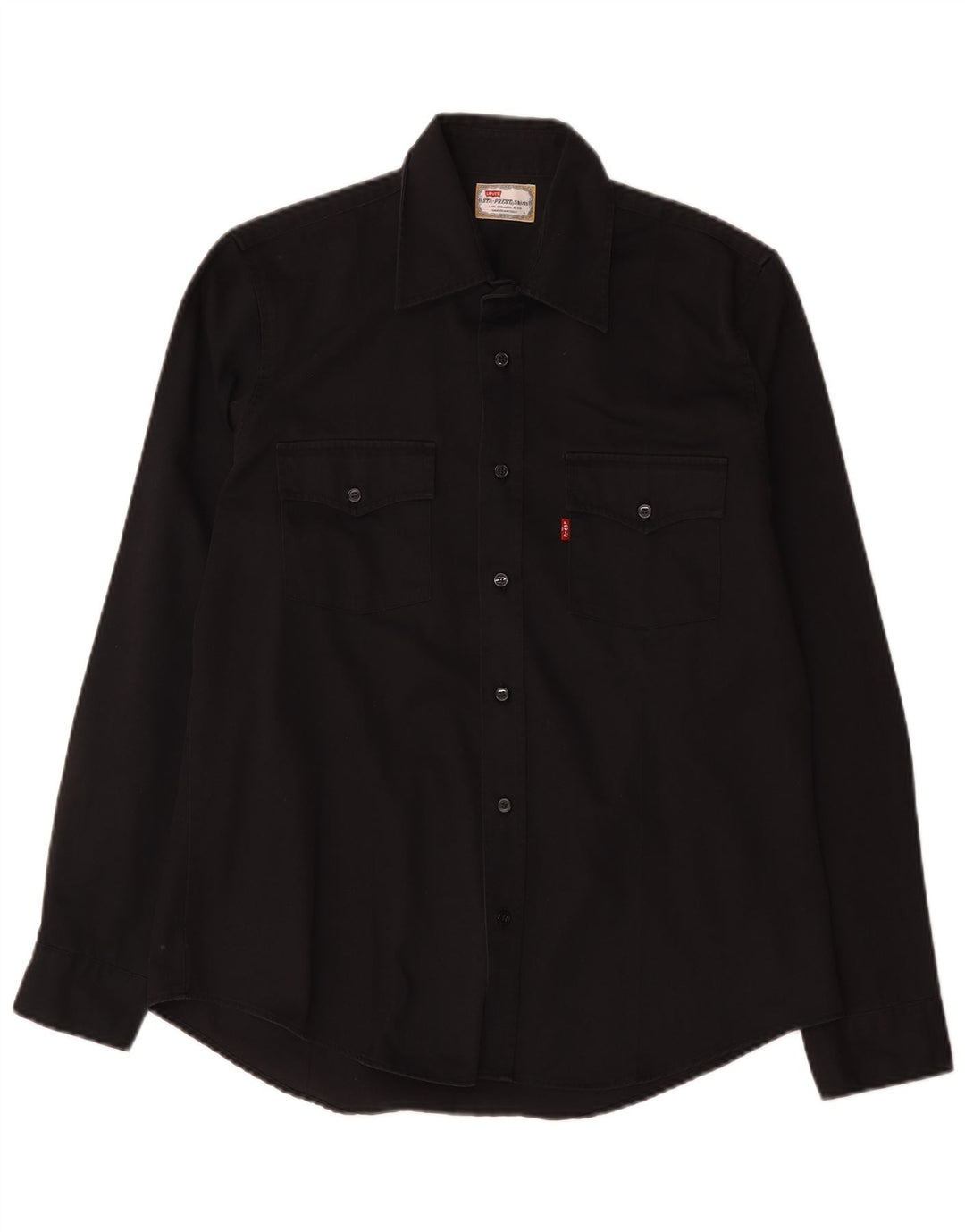 Levi's Herren-Hemd, groß, aus schwarzer Baumwolle