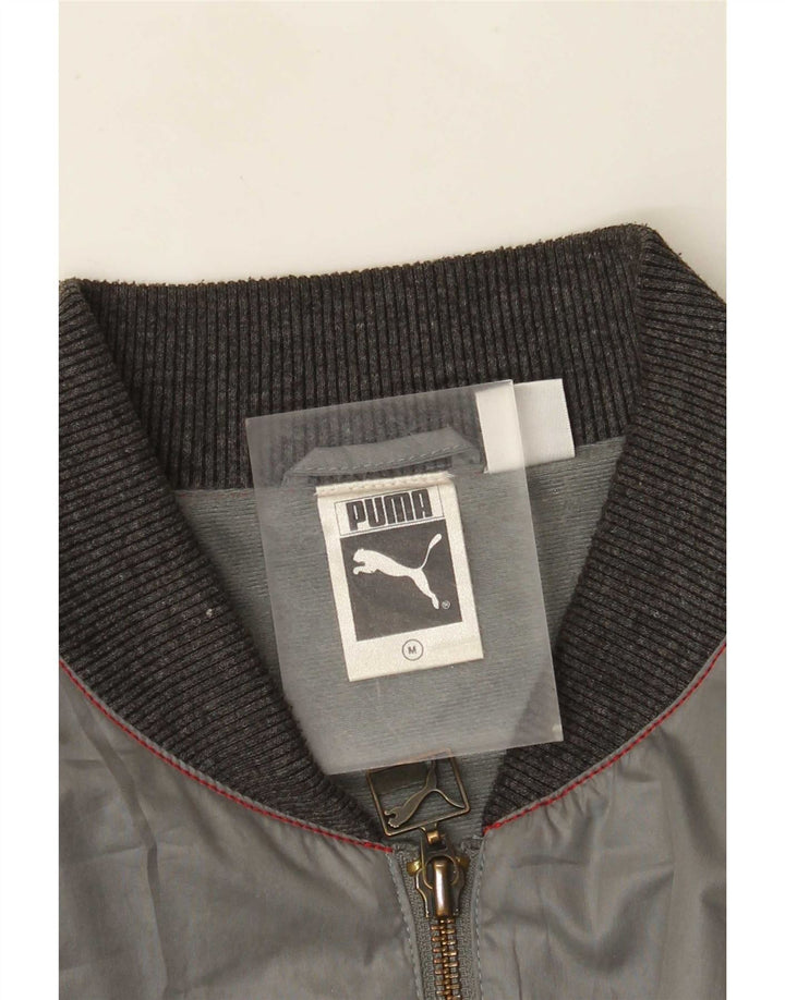 Puma Herren Bomberjacke UK 38 Mittelgrauer Farbblock