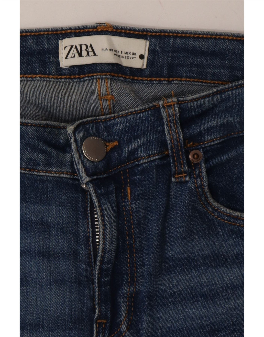 ZARA Womens Skinny Jeans W30 L29 Blue Cotton Vintage Zara and Second-Hand Zara from Messina Hembry 