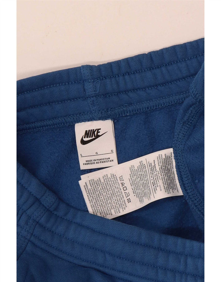 Nike Herren-Trainingshose, Jogginghose, Größe L, Blau, Baumwolle