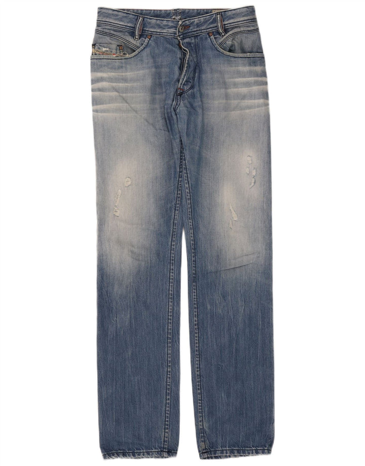 Diesel Herren Iakop Distressed Slim Jeans W33 L34 Blaue Baumwolle