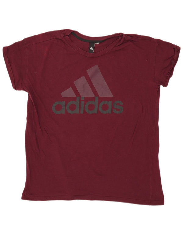 Adidas Herren Grafik T-Shirt Top Large Burgund