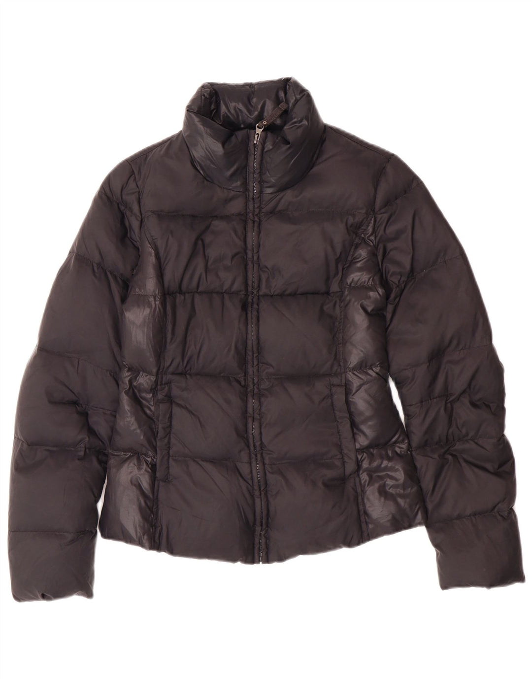 Benetton Damen Wattierte Jacke UK 6 XS Schwarz