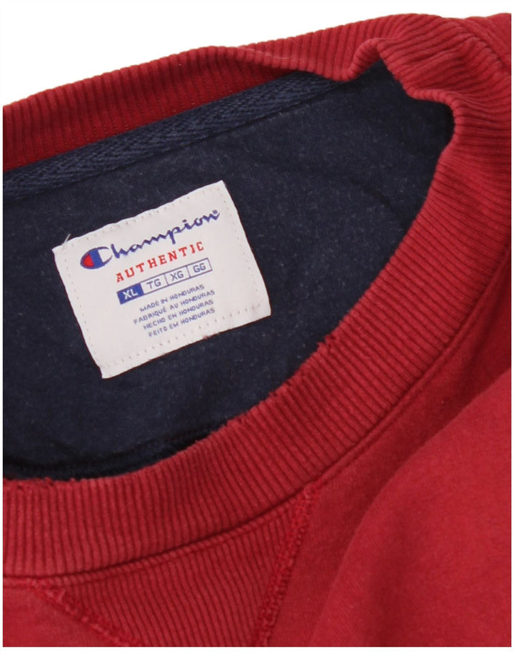 CHAMPION Mens Sweatshirt Jumper XL Red