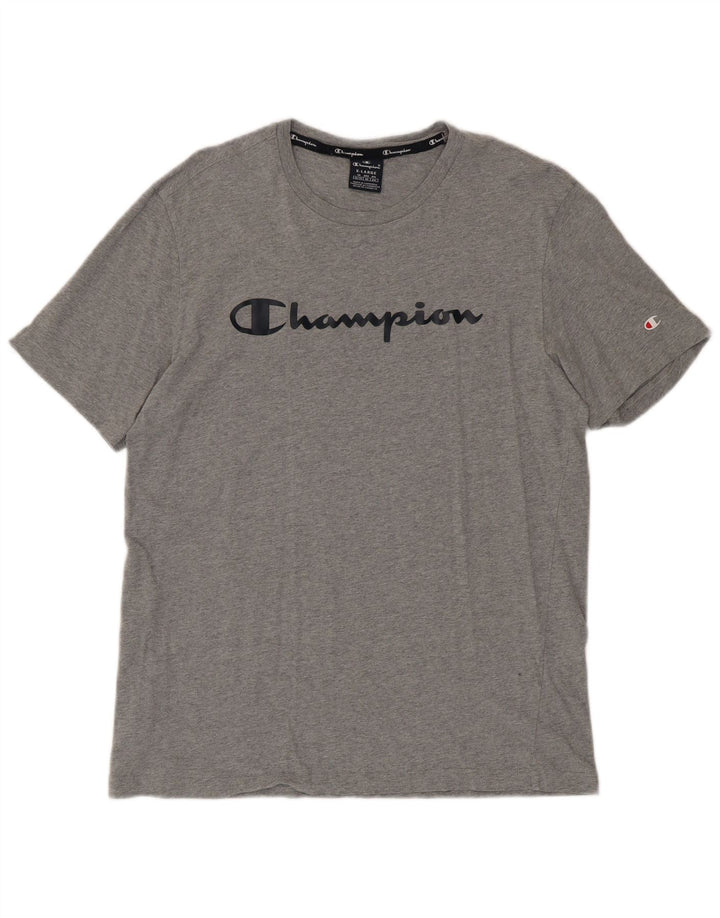 Champion Herren Grafik T-Shirt Top XL Grau