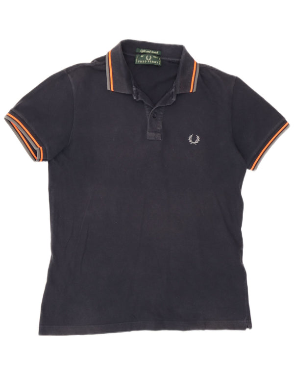 Fred Perry Herren-Poloshirt, klein, marineblau, Baumwolle