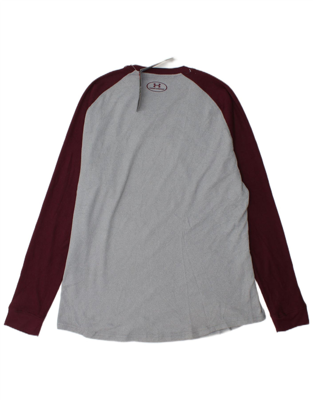 UNDER ARMOUR Herren-Oberteil, langärmlig, XL, graues Colourblock-Polyester