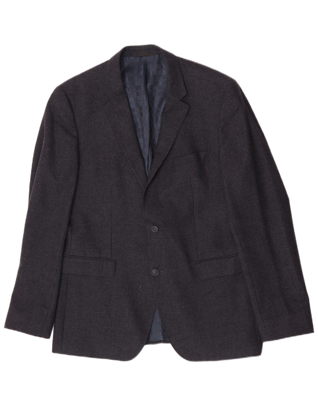Hugo Boss Herren-Blazer mit 2 Knöpfen, UK 42, XL, Marineblau mit Hahnentrittmuster