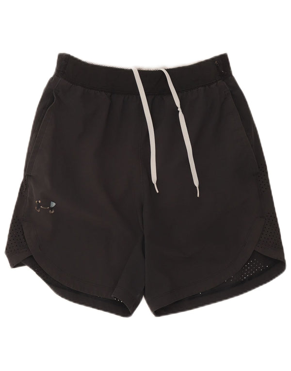 Under Armour Damen Heat Gear Sportshorts UK 14 Medium Schwarz