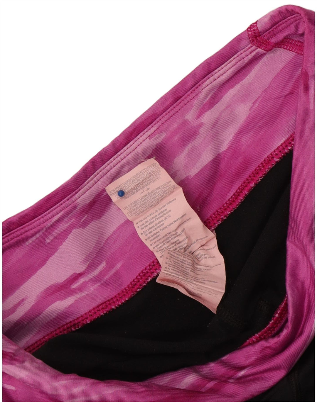 Under Armour Damen Cold Gear Leggings UK 14 Mittelschwarz Farbblock