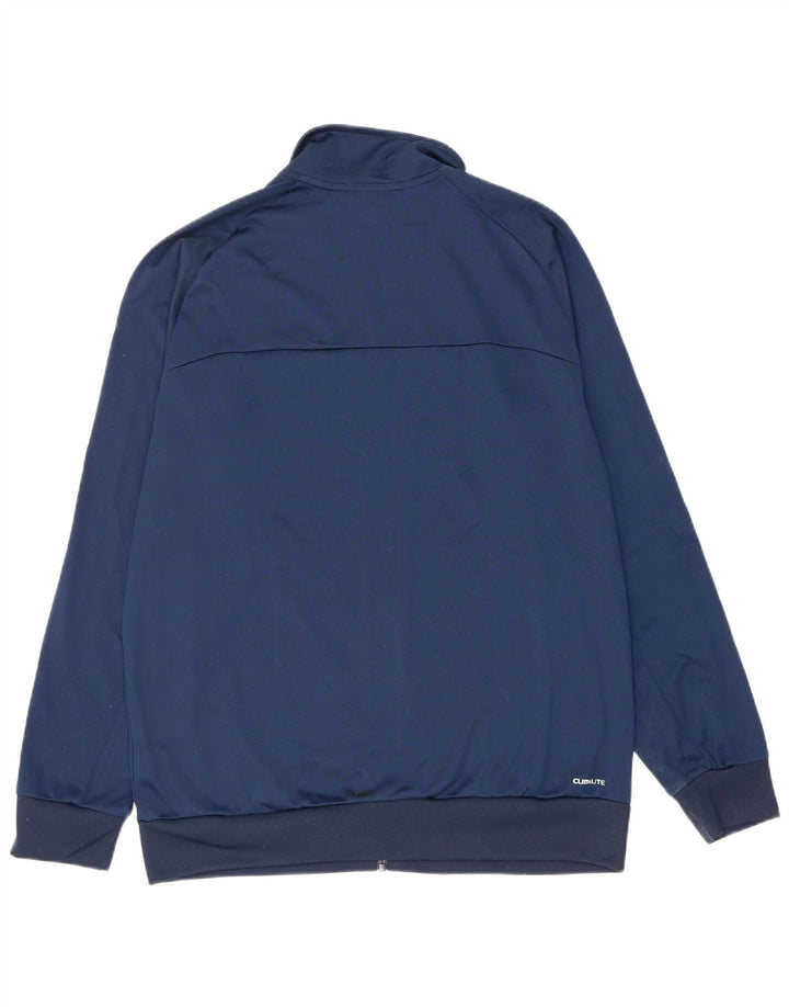 Adidas Herren Trainingsanzug Top Jacke UK 42/44 Large Marineblau Polyester