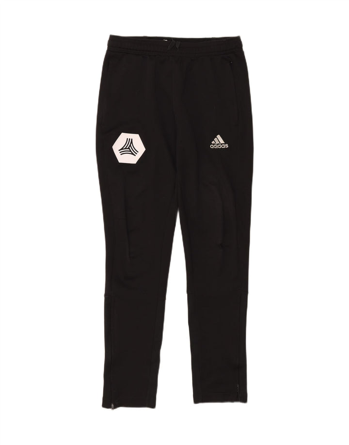 ADIDAS Boys Tracksuit Trousers 12-13 Years Black Polyester Vintage Adidas and Second-Hand Adidas from Messina Hembry 