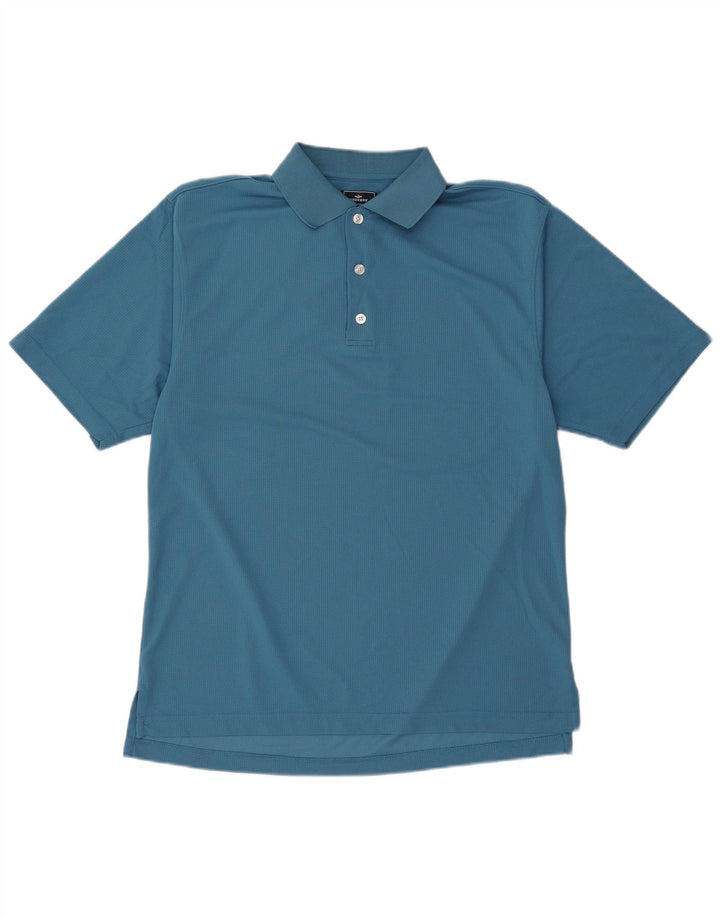 Dockers Herren-Poloshirt, groß, blau, Polyester