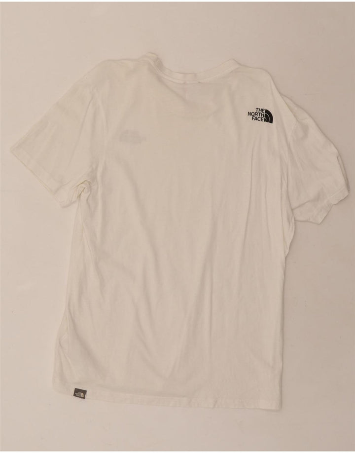 THE NORTH FACE Mens T-Shirt Top Small White Cotton Vintage The North Face and Second-Hand The North Face from Messina Hembry 