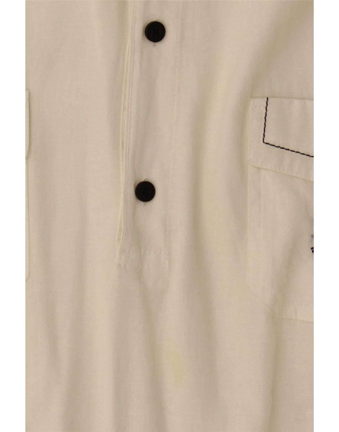 Navigare Herren Kurzarm-Pulloverhemd 3XL Weiß Colourblock Baumwolle