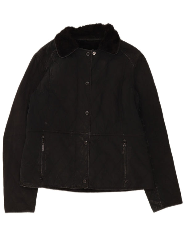 Barbour Damen Steppjacke UK 16 Large Schwarz Polyamid