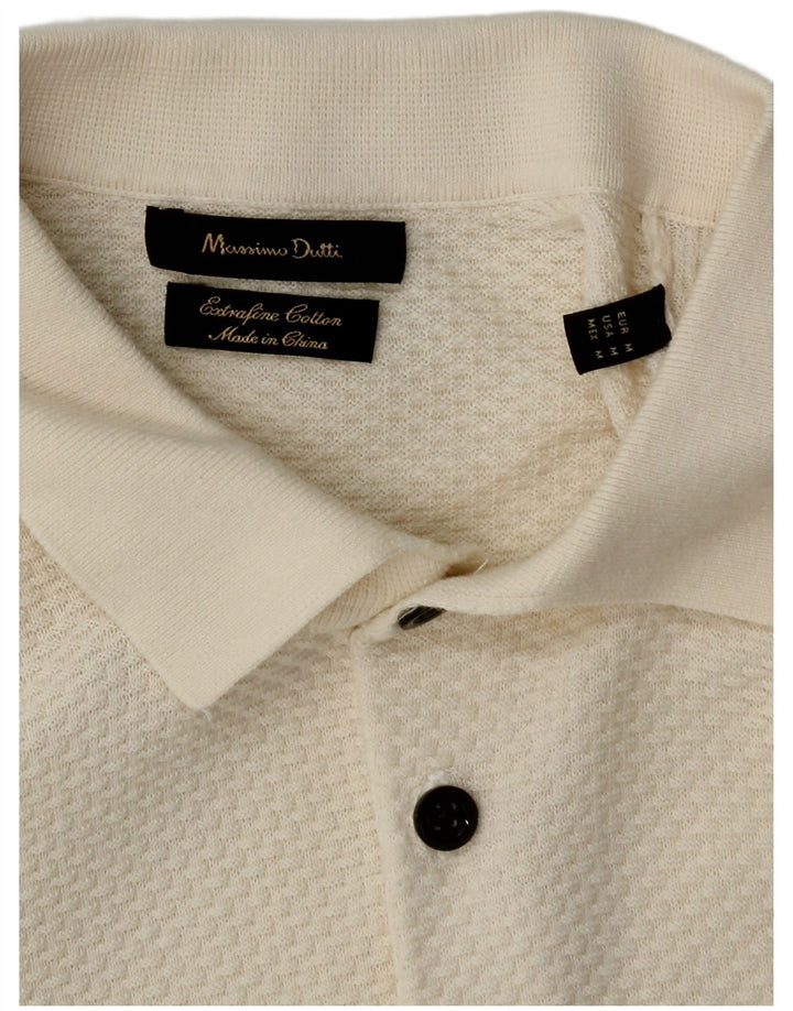 Massimo Dutti Herren Poloshirt Medium Off White