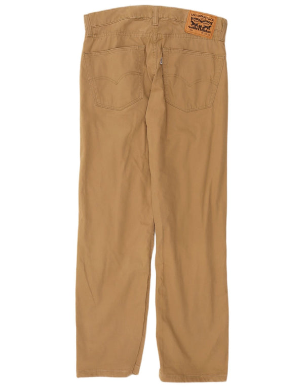 Levi's Damen 751 Straight Casual Hose W32 L30 Beige Baumwolle