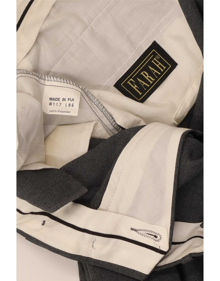 Farah Herrenanzughose W40 L26 Graues Polyester