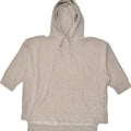 JACK WILLS Womens Oversized Short Sleeve Hoodie Jumper UK 12 Medium Grey | Vintage Jack Wills | Thrift | Second-Hand Jack Wills | Used Clothing | Messina Hembry 