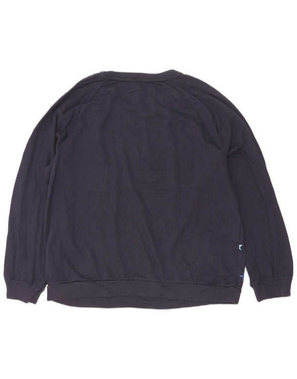 Gap Damen-Sweatshirt mit abstraktem Muster, UK 18, XL, Marineblau, Baumwolle