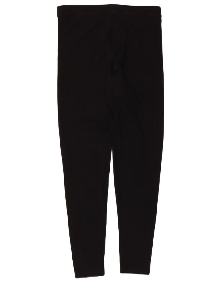 Marks & Spencer Damen Leggings UK 12 Mittelschwarze Baumwolle