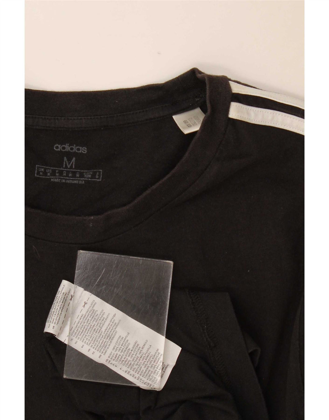 Adidas Herren T-Shirt Top Medium Schwarz Baumwolle