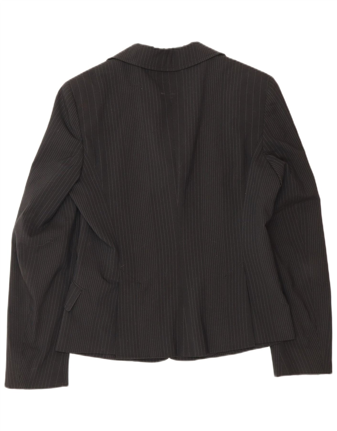 Max & Co. Damen-Blazerjacke mit 3 Knöpfen, Gr. 10, Größe S, schwarz, gestreift, Polyester