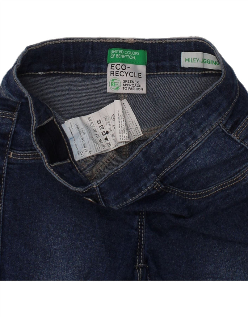 BENETTON Girls Slim Jeans 4-5 Years W20 L17 Blue Cotton Vintage Benetton and Second-Hand Benetton from Messina Hembry 